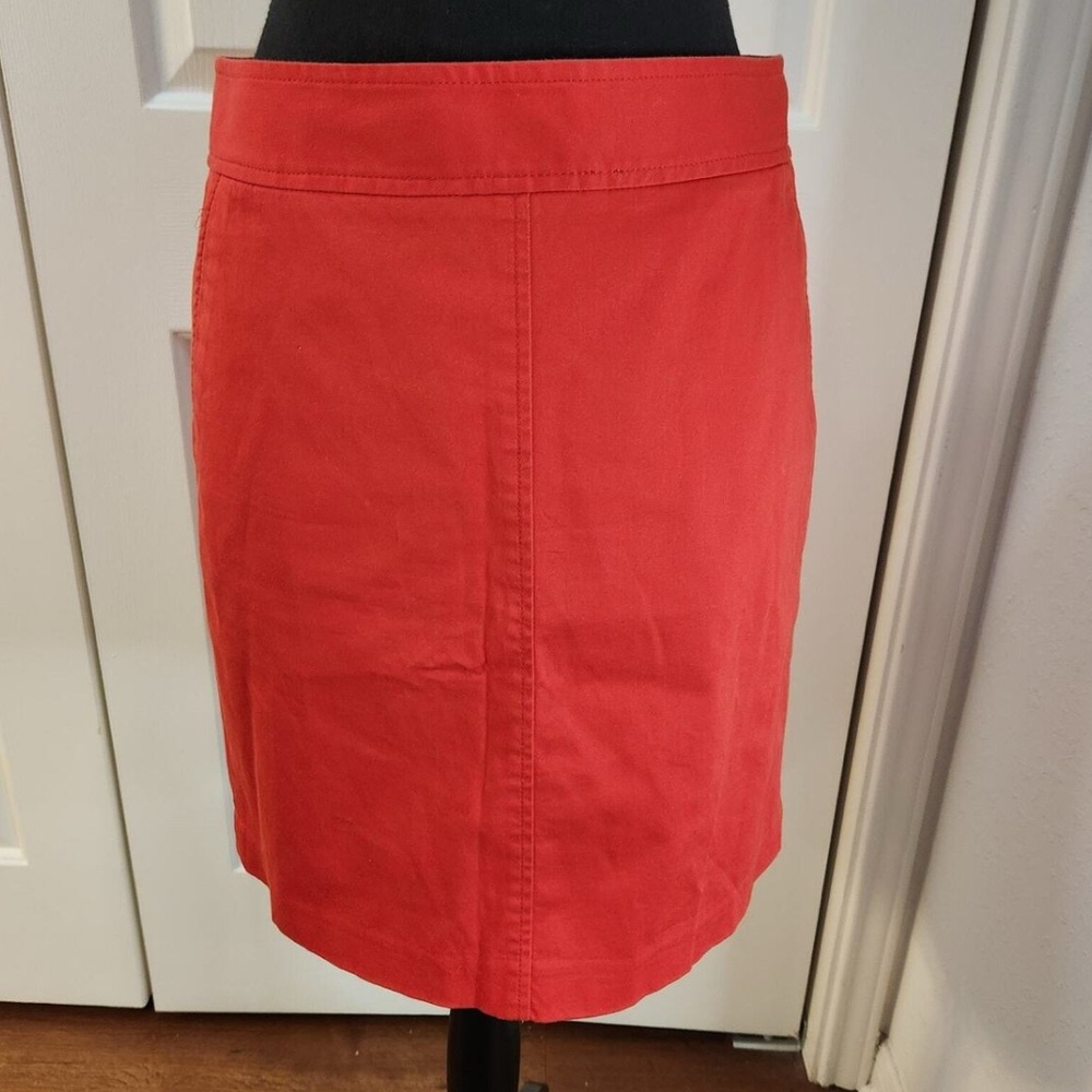 Banana Republic Trina Turk 2012 Summer Knee-Length A-Line Skirt Red Sz 12